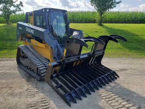 heavy duty skid steer grapple for sale|best skid steer brush grapple.